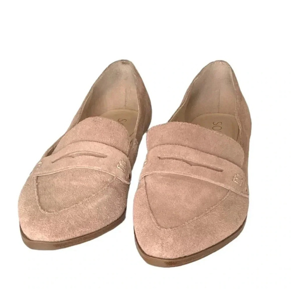 SOLE SOCIETY | Jessica Dusted Plum Leather Suede Slip-On Loafers Size 9M (NWOB) - Picture 3 of 7